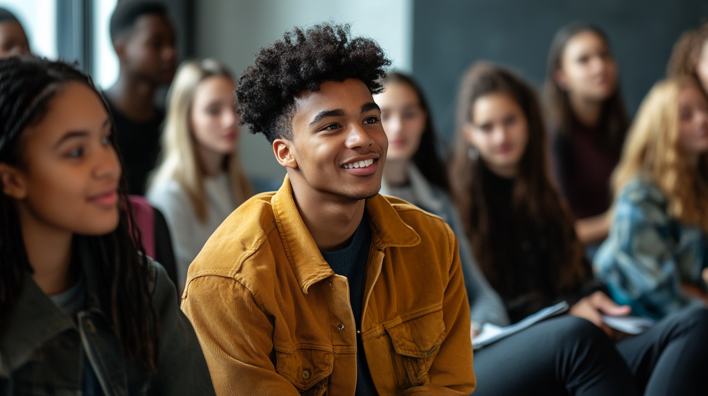 Young student in educational setting representing adolescent treatment program