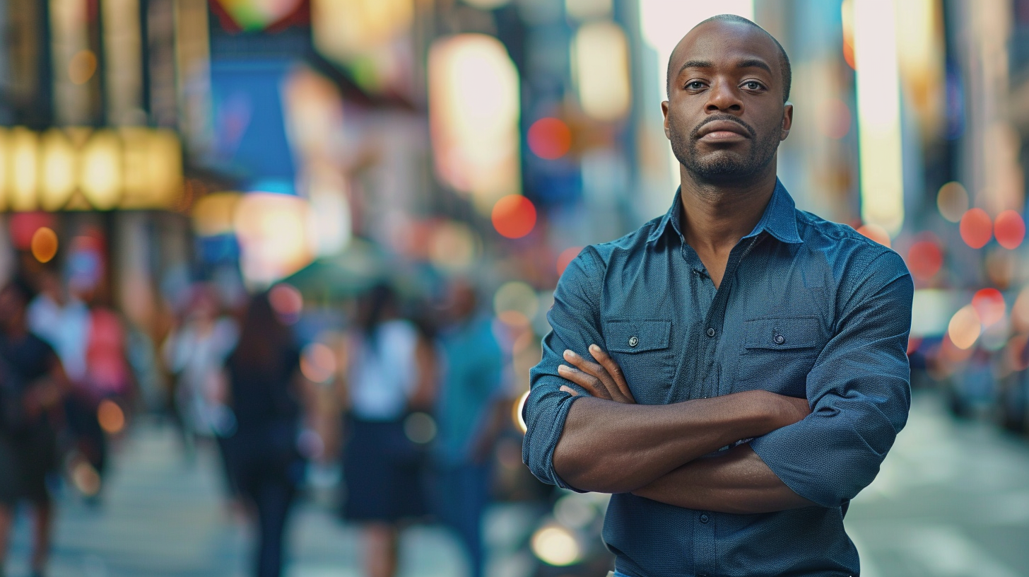 Determined man representing resilience in recovery